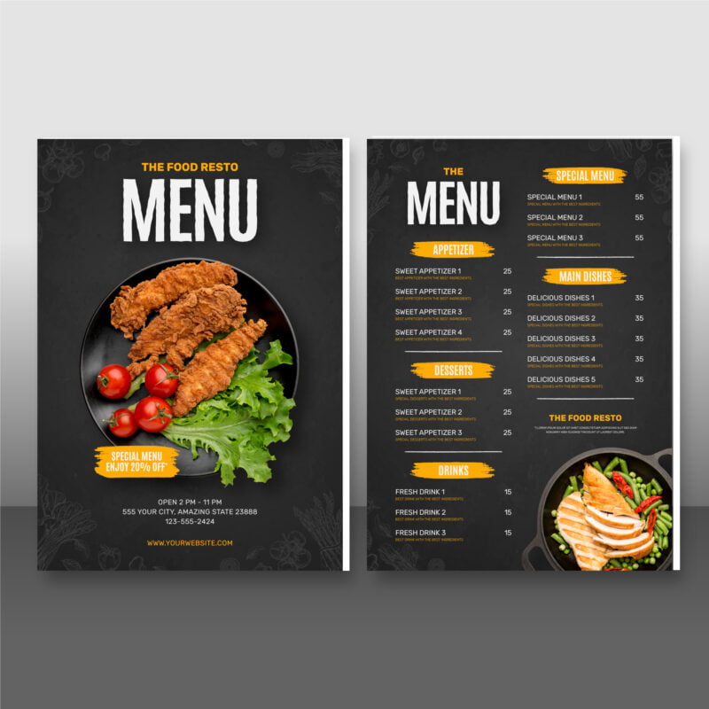 Menu Cards On Forex