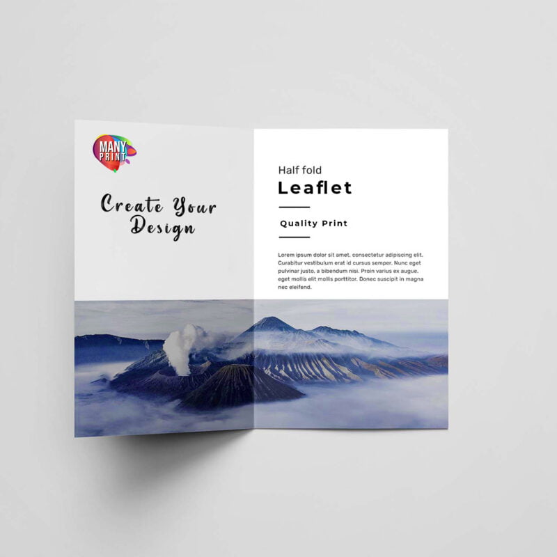 Half Folded Leaflet
