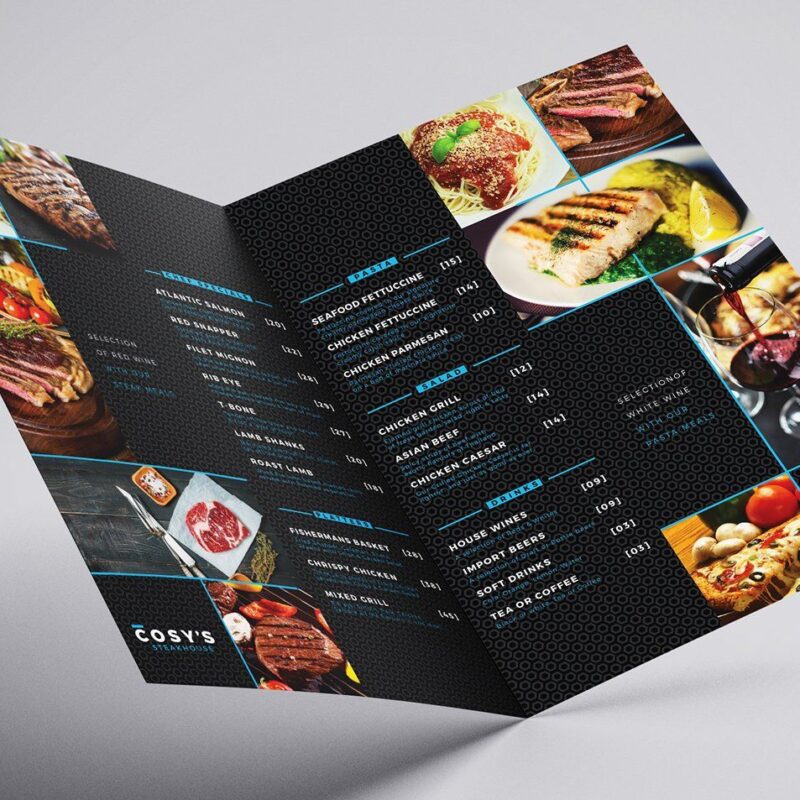 Menu & Tabel Cards | Printing UK | Manyprint Special Print Services ...